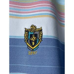 Johnnie-O St. David’s Golf Club Striped Medium Men’s Golf Polo Shirt